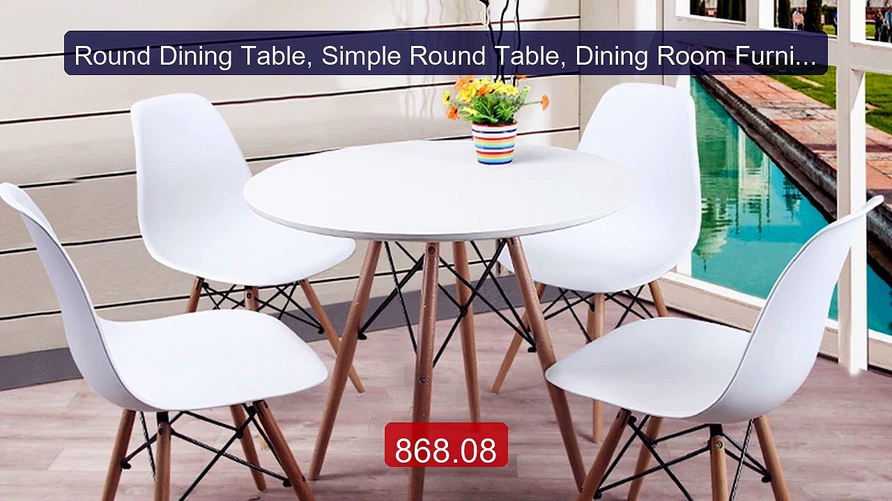 Round Dining Table, Simple Round Table, Dining Room Furniture,... -- Best Buy 2026 | Great Quality!