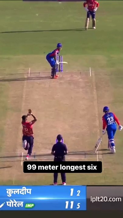 Abhishek porel 99 meter long six 😱