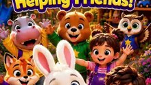Helping Friends Song for Kids 🤝 | Learn Kindness & Teamwork | Tiny Treasures Adventures Episode 9