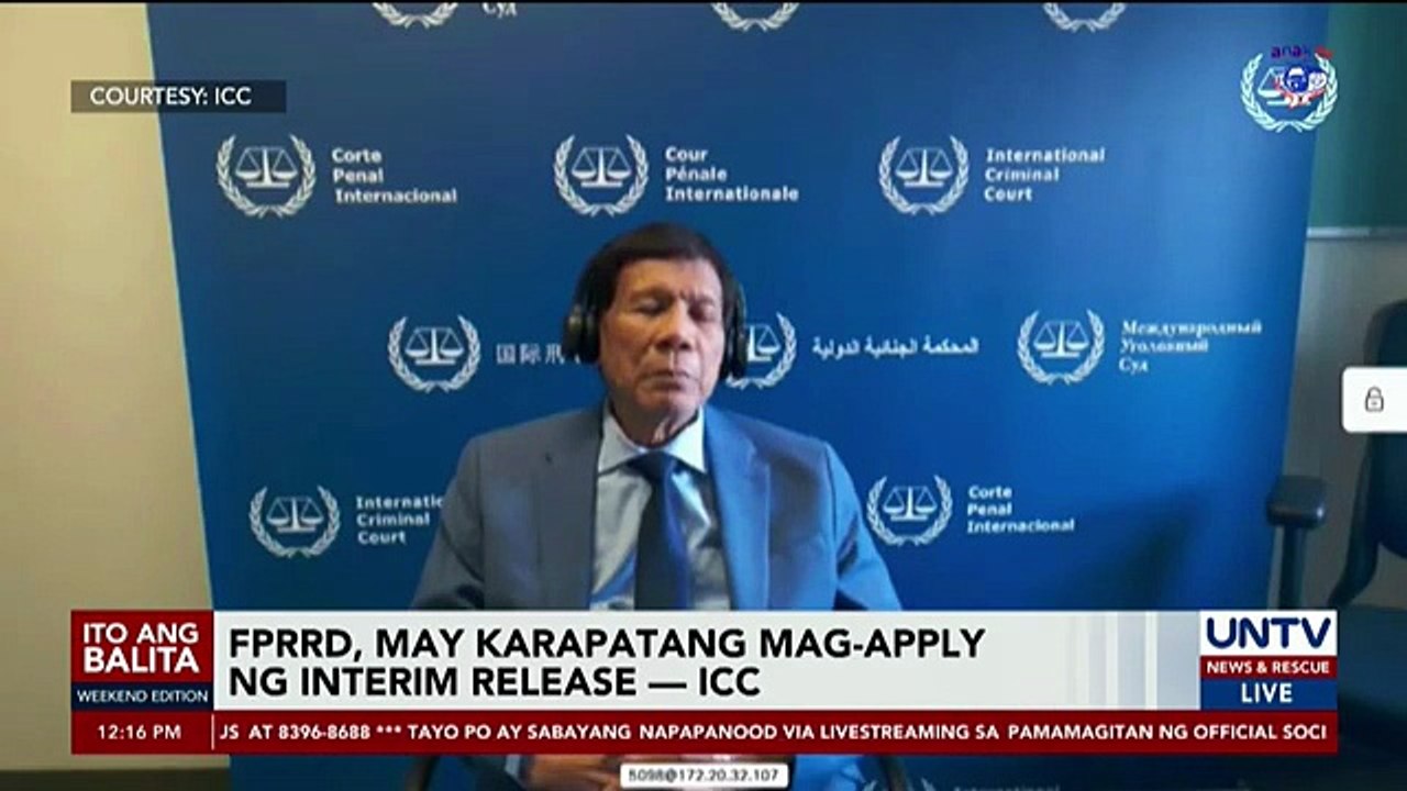 Pag-aapply upang pansamantalang makalaya, karapatan ni FPRRD ayon sa ICC [Full Movie]
