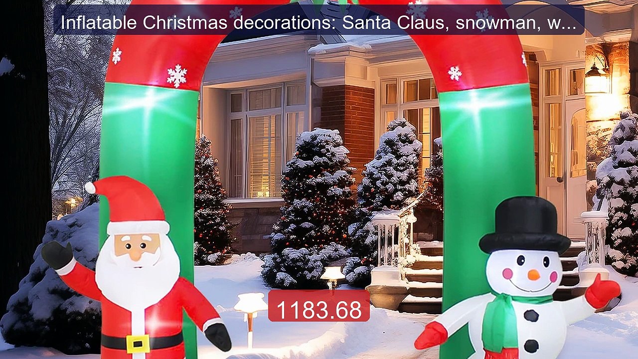Inflatable Christmas decorations: Santa Claus, snowman, with built... -- Best Deal 2026 | Shop Now!