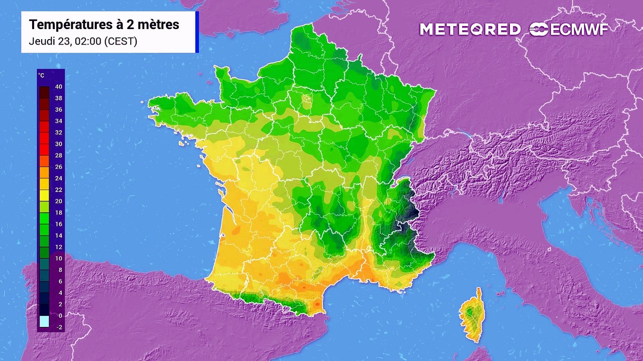 Températures en France