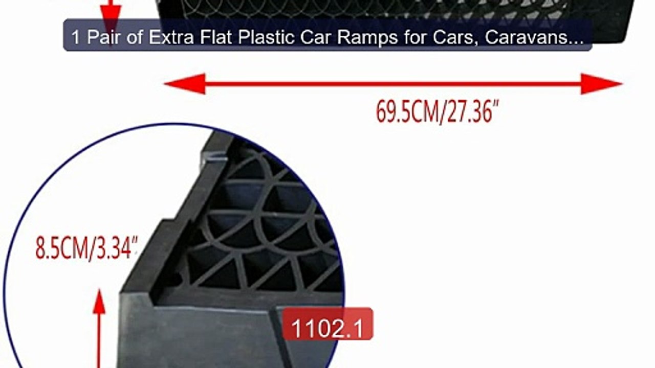 1 Pair of Extra Flat Plastic Car Ramps for Cars, Caravans, Caravan... -- Best Deal 2026 | Shop Now!