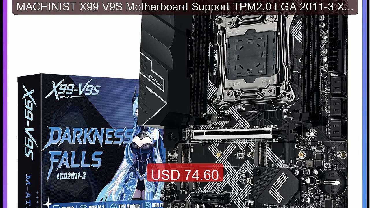 MACHINIST X99 V9S Motherboard Support TPM2.0 LGA 2011-3 Xeon E... -- Best Buy 2026 | Great Quality!