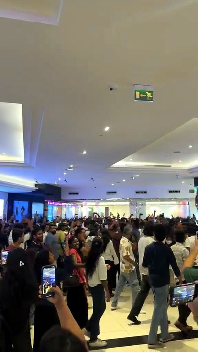 Crowds outside Vox cinema