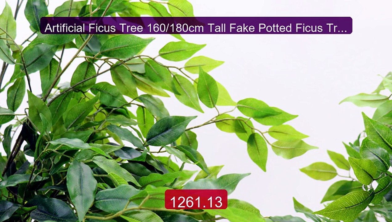 Artificial Ficus Tree 160/180cm Tall Fake Potted Ficus Tree Wi... -- Hot Deal 2026 | Limited Offer!