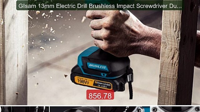GIsam 13mm Electric Drill Brushless Impact Screwdriver Dual Speed ... Best Deal 2026 | Shop Now!