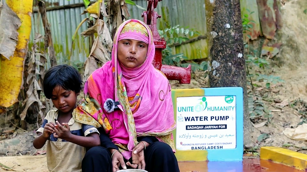 Water Pump for Rohingya Muslim Families | Clean Water Aid by Unite 4 Humanity