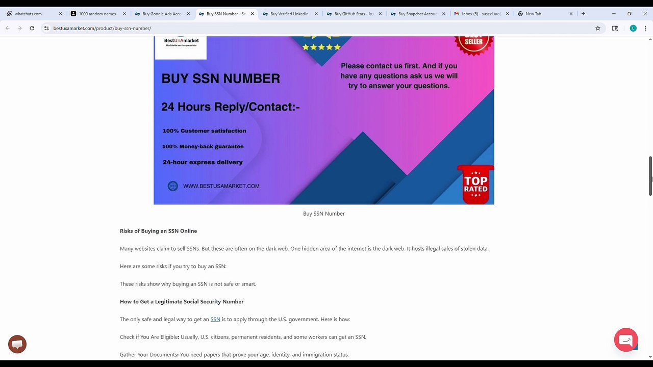 How & Where To Buy Ssn Number In This Time,l,,