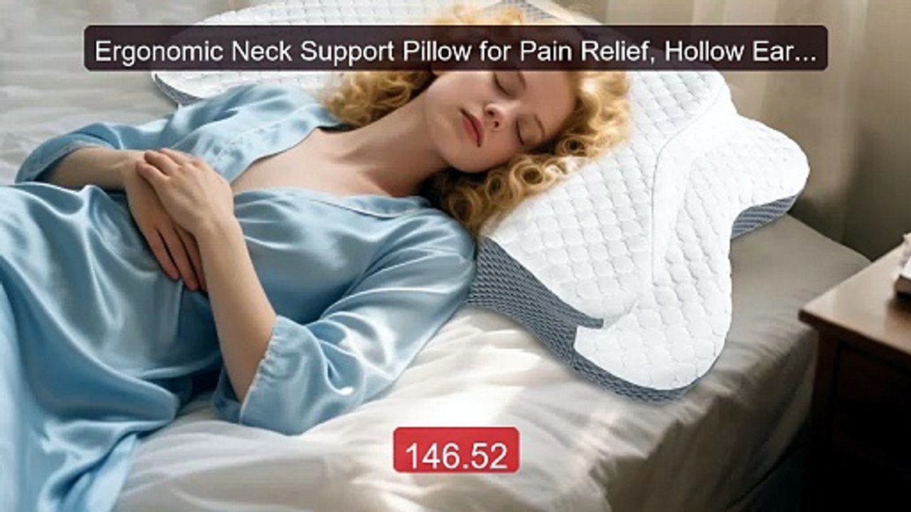 Ergonomic Neck Support Pillow for Pain Relief, Hollow Ear Design Sl... -- Top Rated 2026 | Buy Now!