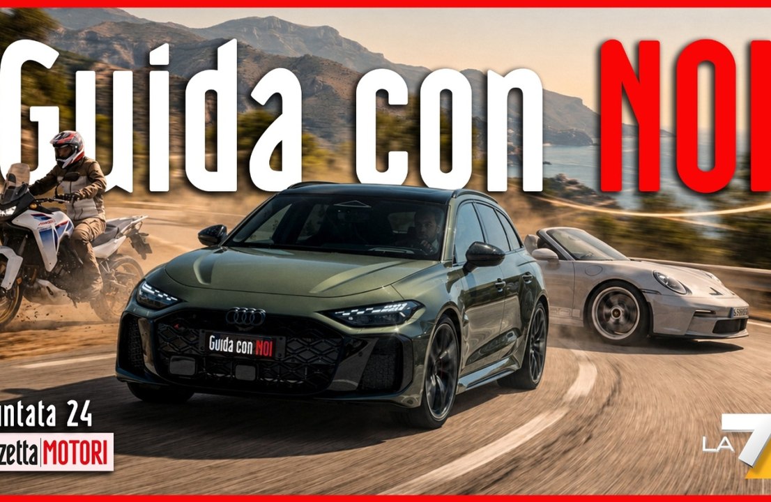 Guida con Noi, puntata 24: Audi verso la F1, Porsche 911 GT3 S/C, RS 5 Avant e Honda Transalp E-Clutch
