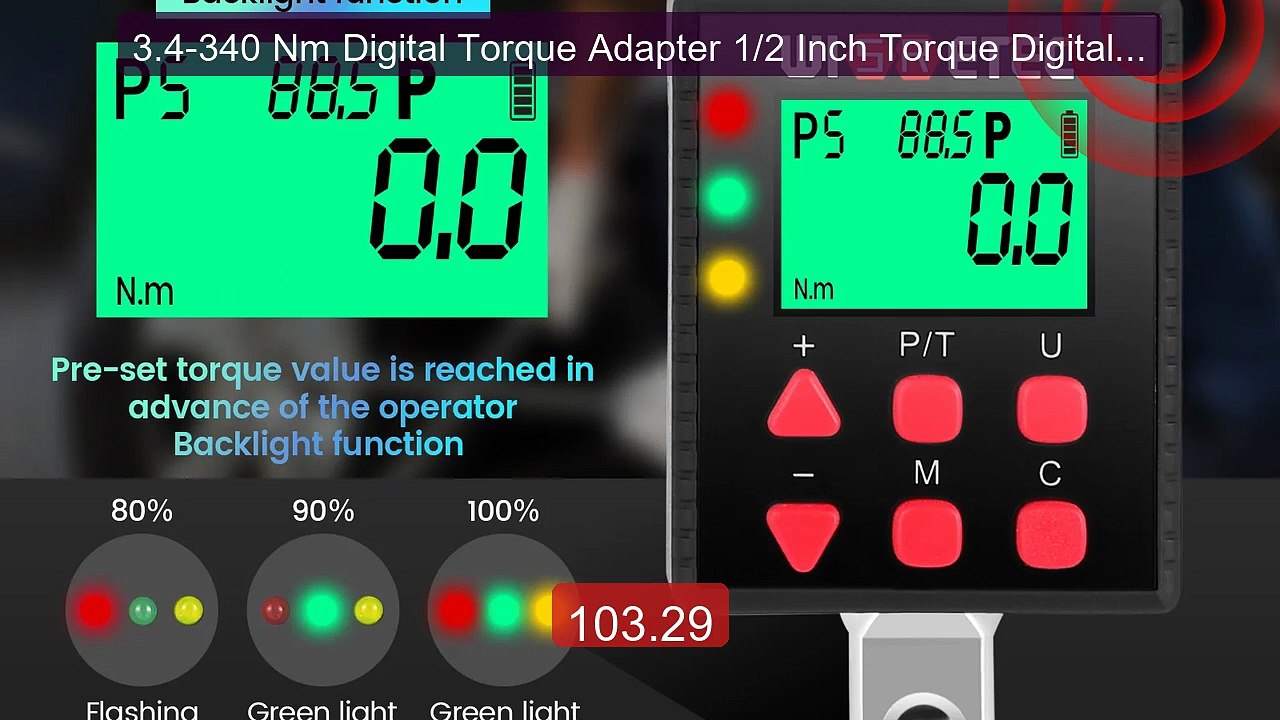 3.4-340 Nm Digital Torque Adapter 1/2 Inch Torque Digital Ada... -- Amazing Value 2026 | Must Have!
