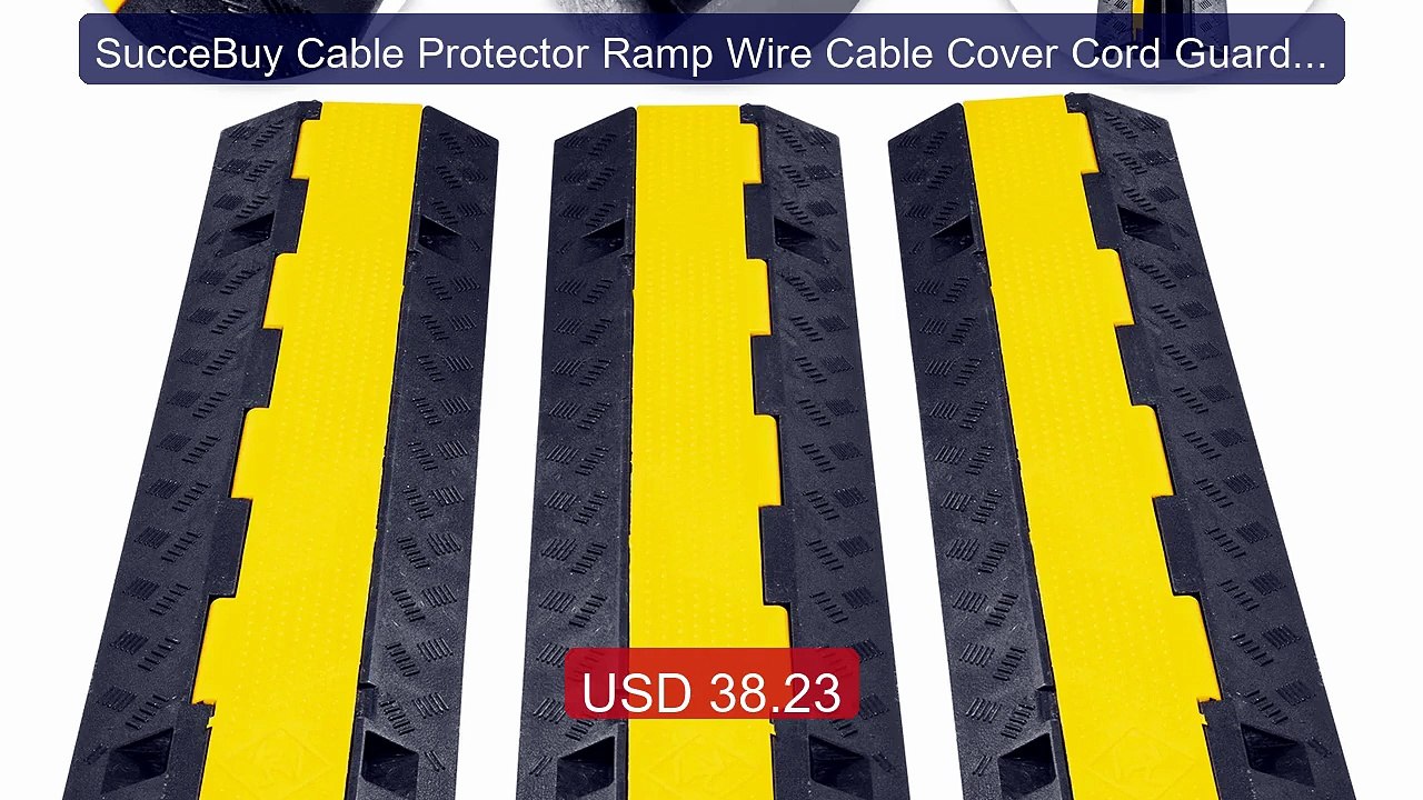 SucceBuy Cable Protector Ramp Wire Cable Cover Cord Guard 2 Channe... -- Best Deal 2026 | Shop Now!