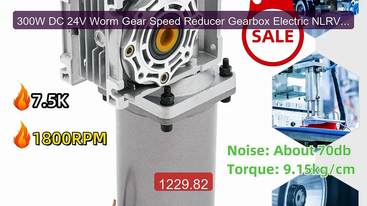 300W DC 24V Worm Gear Speed Reducer Gearbox Electric NLRV Gear... -- Best Buy 2026 | Great Quality!