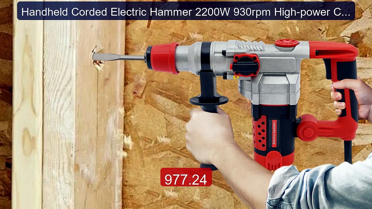 Handheld Corded Electric Hammer 2200W 930rpm High-power Copper... -- Hot Deal 2026 | Limited Offer!