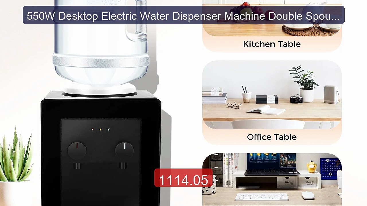 550W Desktop Electric Water Dispenser Machine Double Spouts Kn... -- Hot Deal 2026 | Limited Offer!