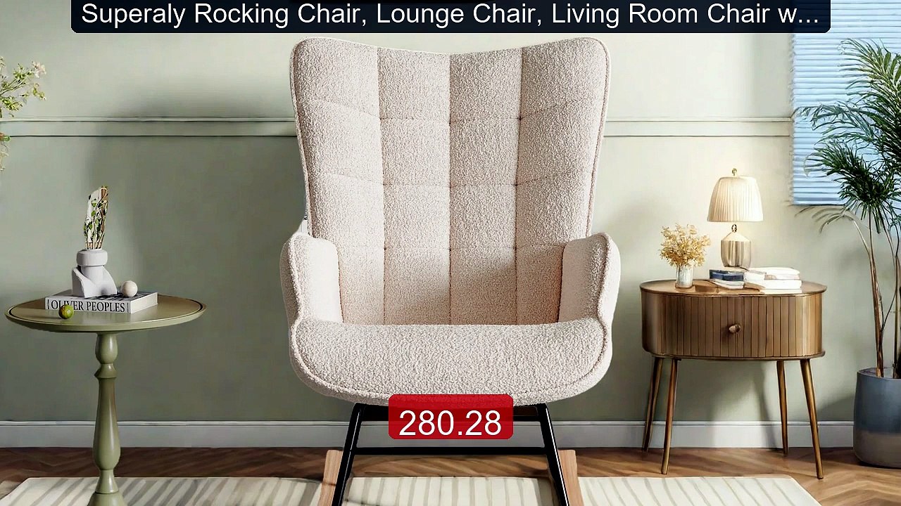 Superaly Rocking Chair, Lounge Chair, Living Room Chair wit... -- Top Pick 2026 | Unbeatable Price!