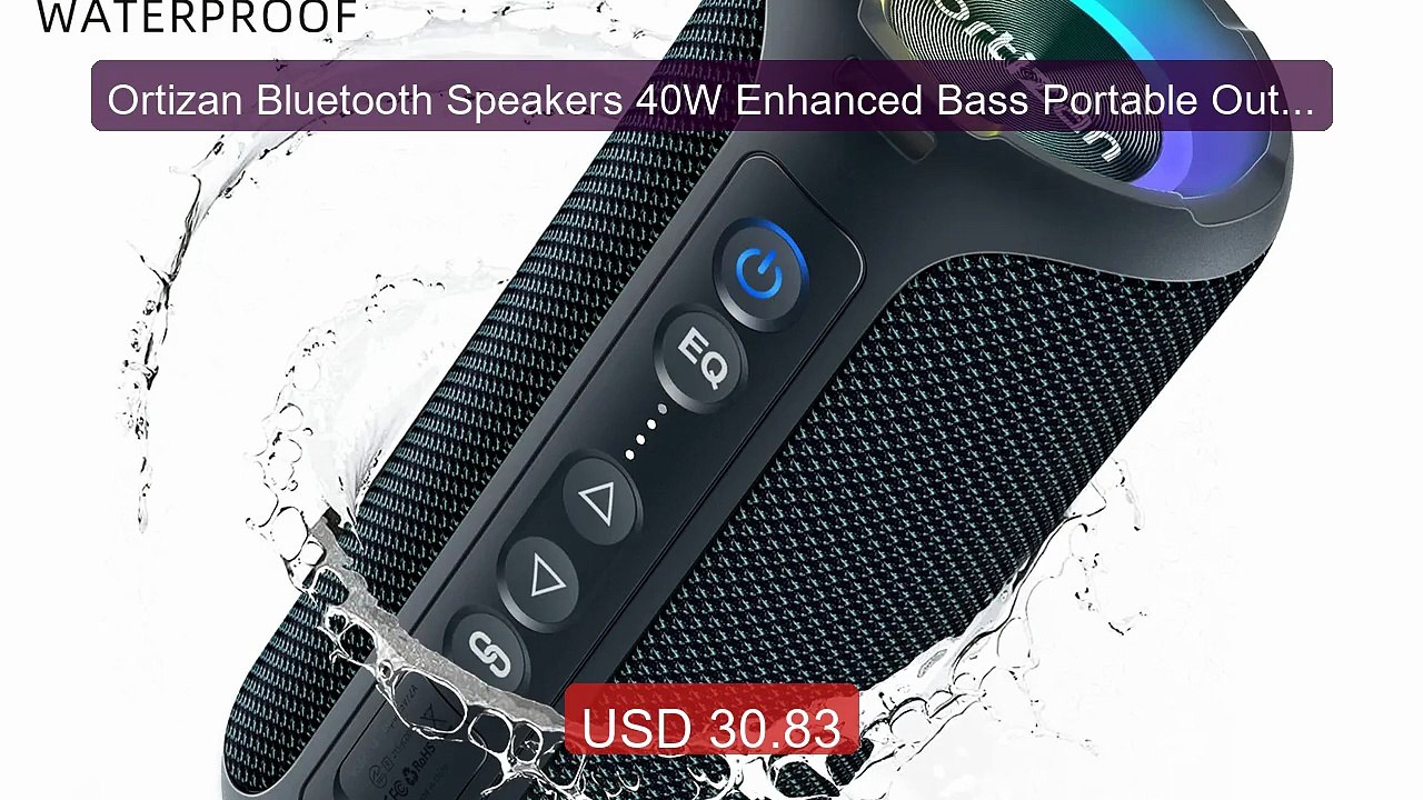 Ortizan Bluetooth Speakers 40W Enhanced Bass Portable Outdoor... -- Amazing Value 2026 | Must Have!