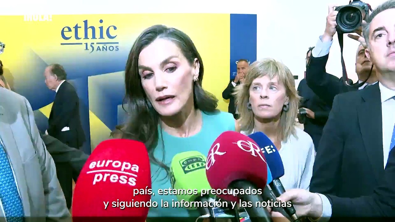 La reina Letizia: “Estamos preocupados y siguiendo la información y las noticias después los terremotos de Venezuela”