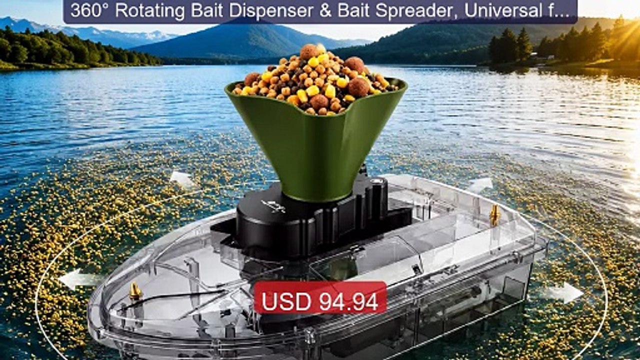 360° Rotating Bait Dispenser & Bait Spreader, Universal for Ca... -- Best Buy 2026 | Great Quality!