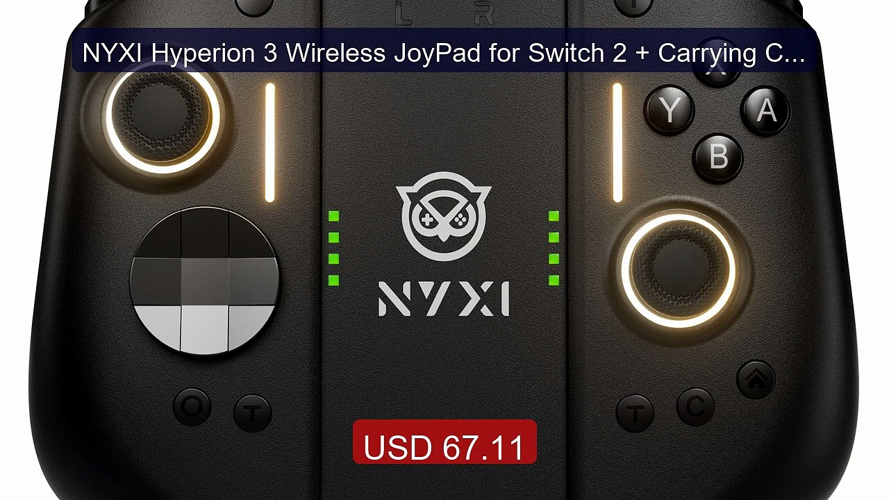 NYXI Hyperion 3 Wireless JoyPad for Switch 2 + Carrying Cas... -- Top Pick 2026 | Unbeatable Price!