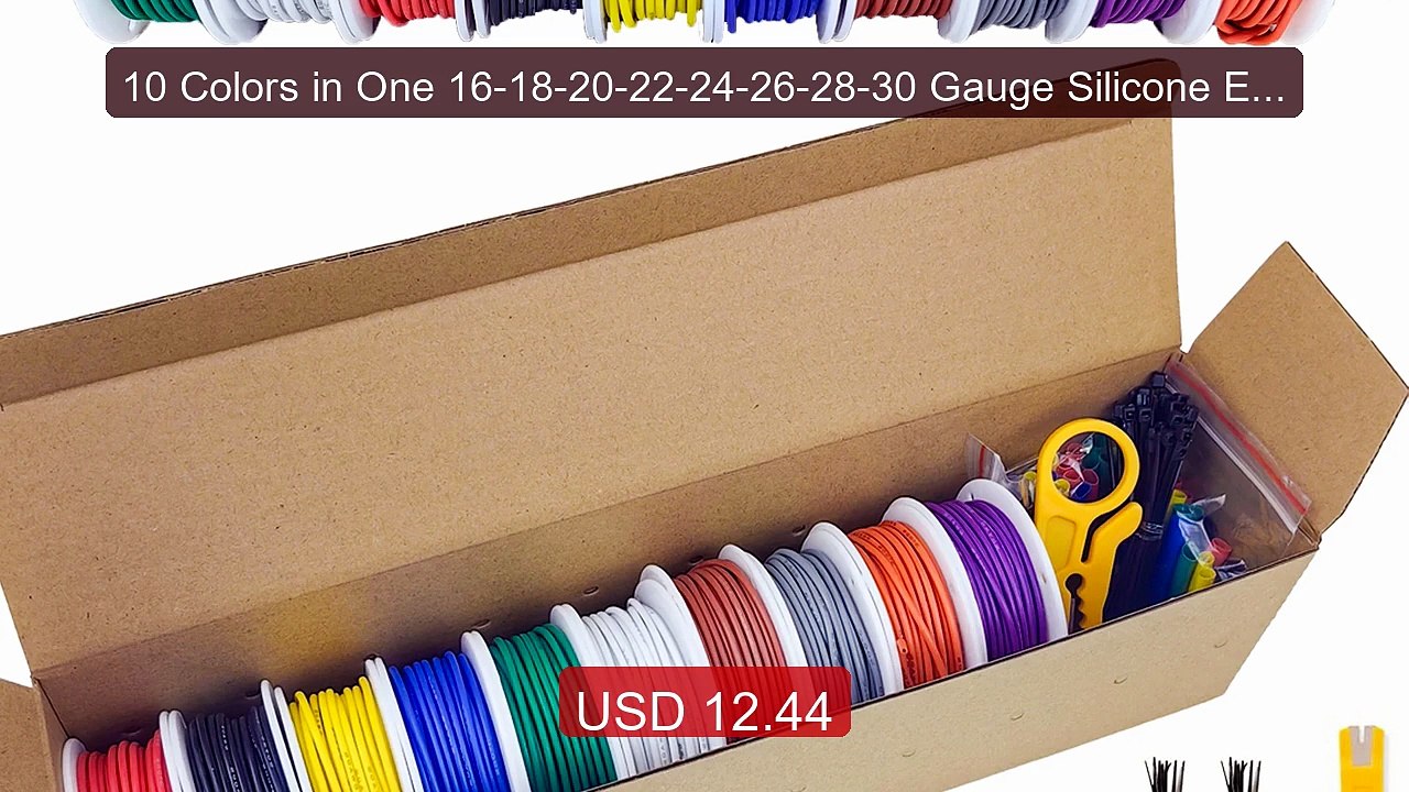 10 Colors in One 16-18-20-22-24-26-28-30 Gauge Silicone Electr... -- Best Buy 2026 | Great Quality!