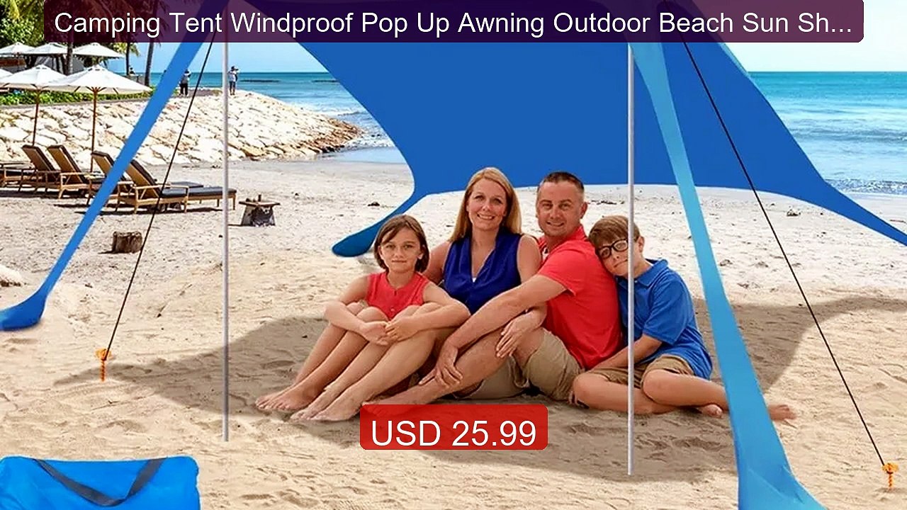 Camping Tent Windproof Pop Up Awning Outdoor Beach Sun Shade U... -- Hot Deal 2026 | Limited Offer!
