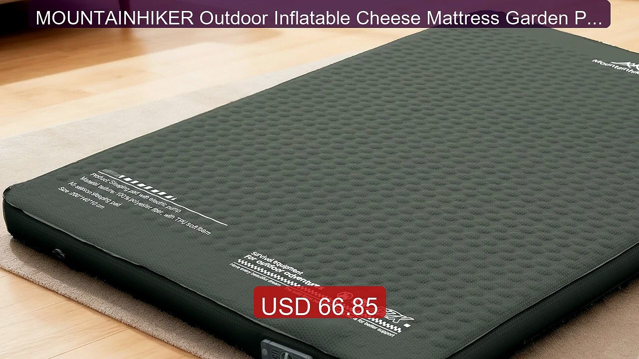 MOUNTAINHIKER Outdoor Inflatable Cheese Mattress Garden Portab... -- Best Buy 2026 | Great Quality!