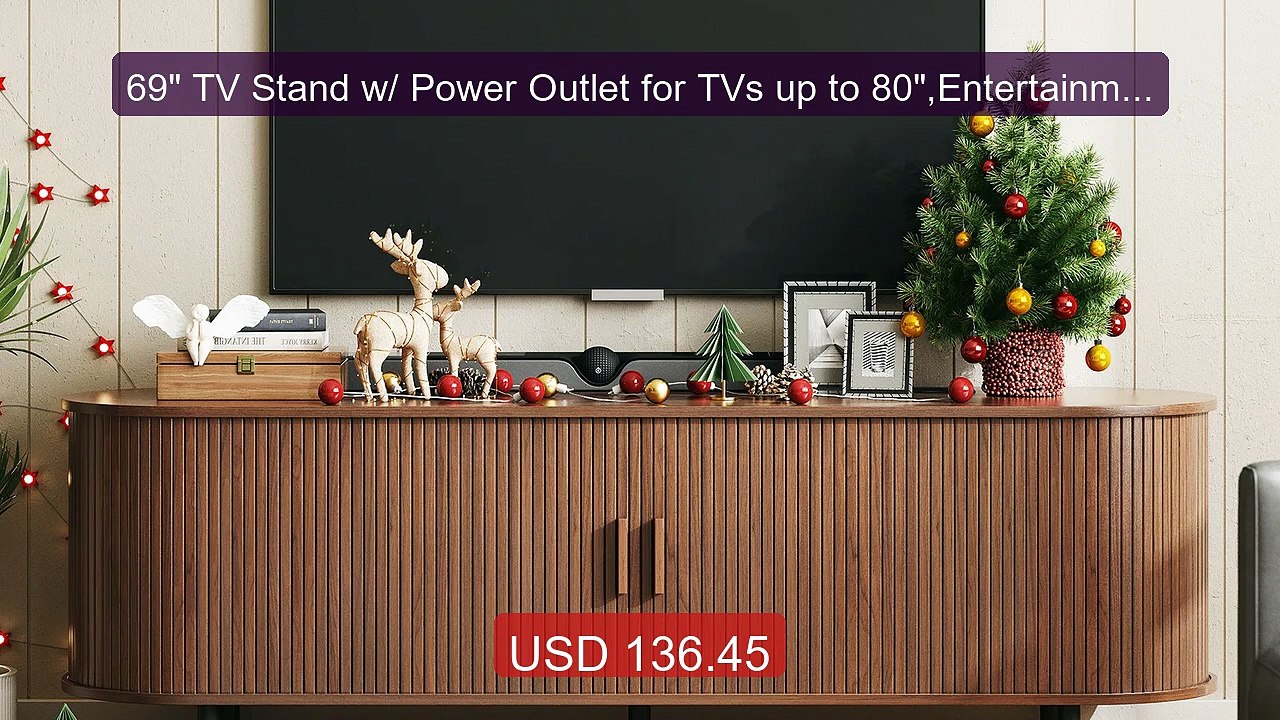 69" TV Stand w/ Power Outlet for TVs up to 80",Entertainment Cente... -- Best Deal 2026 | Shop Now!