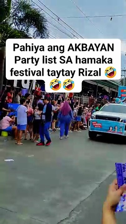 Watch: People of Taytay, Rizal Cheer for Duterte While Akbayan Holds Their Campaign Motorcade. [Full Movie]