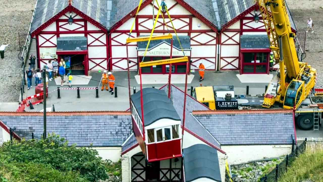 Saltburn Cliff Tramway moves closer to reopening after new carriages return