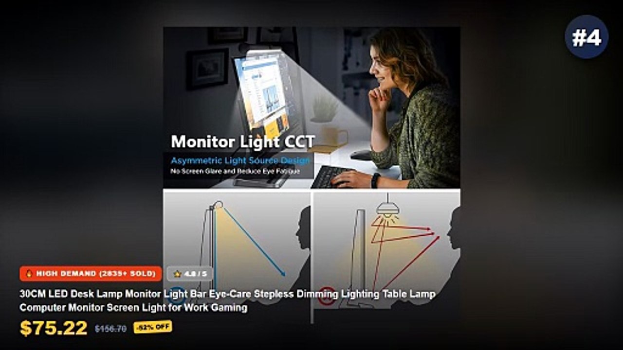 Ultimate Guide to the Best Portable Monitor Light Bar - 40CM RGB Atmosphere Table Lamp Computer Screen Hanging Lights fo...