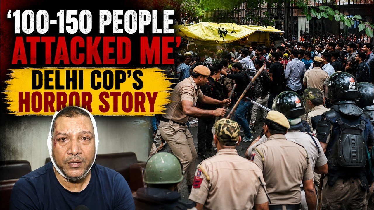 Delhi Police Inspector REVEALS Horror Attack at Jantar Mantar CJP Protest | "100-150 People Beat Me"