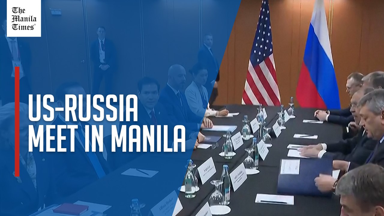 Rubio meets Russian counterpart Lavrov in Manila for talks