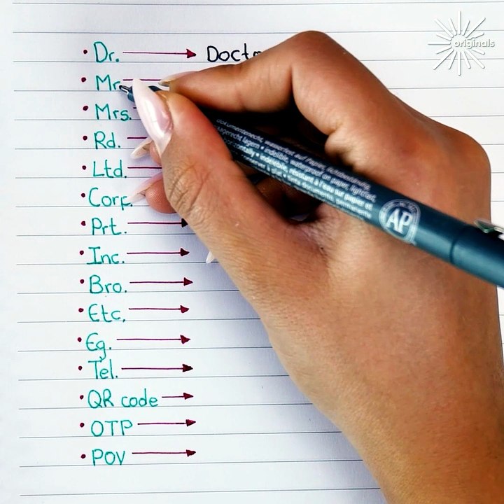 Did you know what these abbreviations mean?🤔