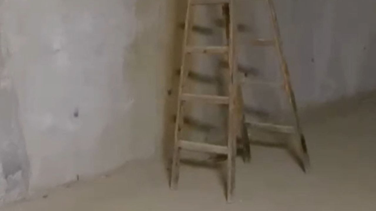 Unexplained Ladder Movement Captured in Office Cellar