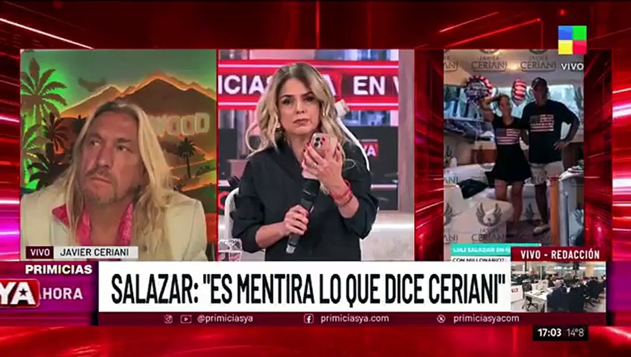 Luciana Salazar negó el escándalo en el yate y apuntó contra Ceriani
