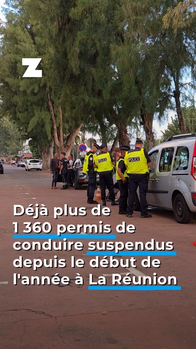 Déjà plus de 1 360 permis de conduire suspendus depuis le début de l'année à La Réunion