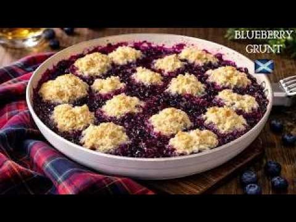 Blueberry Grunt | Easy Scottish Fruit Cobbler Recipe