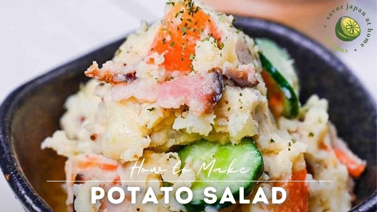 Japanese Potato Salad with Crispy Bacon [Izakaya-Style at Home]