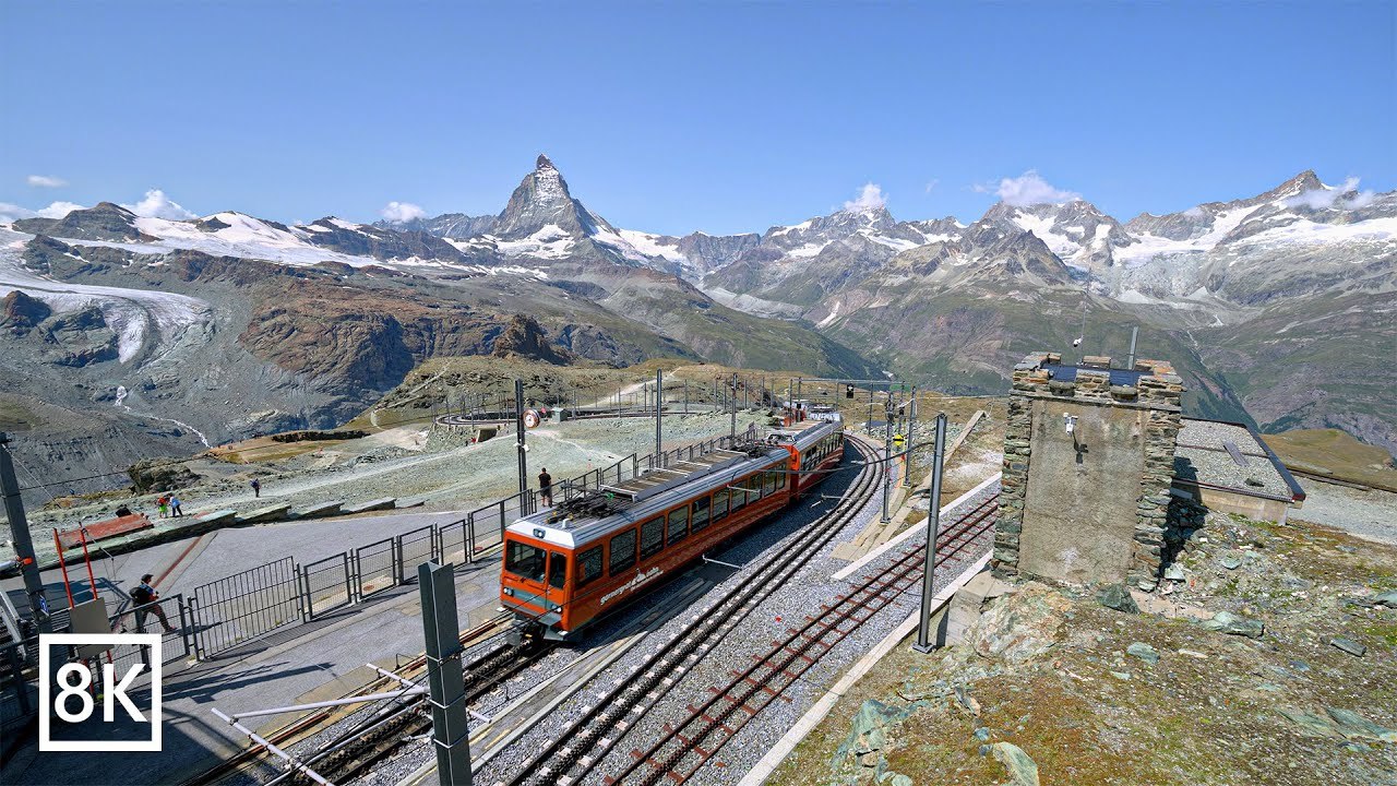 Gornergrat Bahn Zermatt The Most Scenic Train Ride in Switzerland 8K