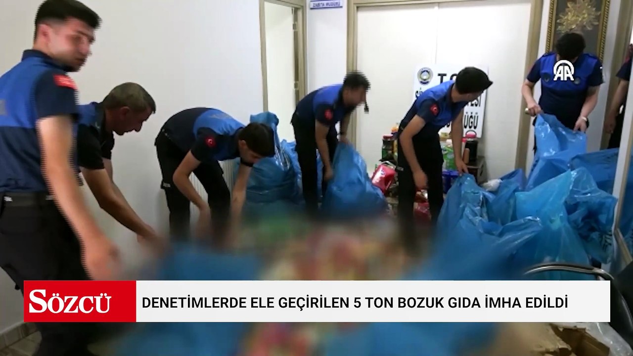 Şanlıurfa'da denetimlerde ele geçirilen 5 ton bozuk gıda imha edildi