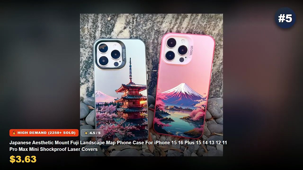 Don't Buy Aesthetic Phone Mount Before Watching This! - Japanese Aesthetic Mount Fuji Landscape Map Phone Case For iPhon...