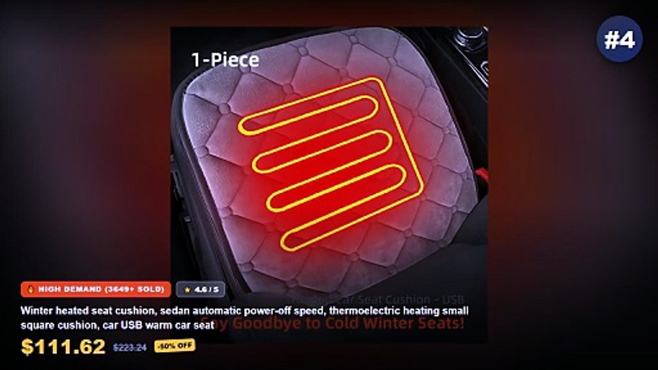 Automatic Seat Cushion: Top 5 Best Sellers - Heated Car Seat Cover Automatic Temperature Control Universal Car Seat Heat...
