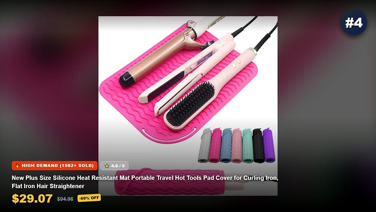 Portable Hair Straightener: Top 5 Best Sellers - Hair Straightener Brush with LCD Display Cordless USB Charging Straight...