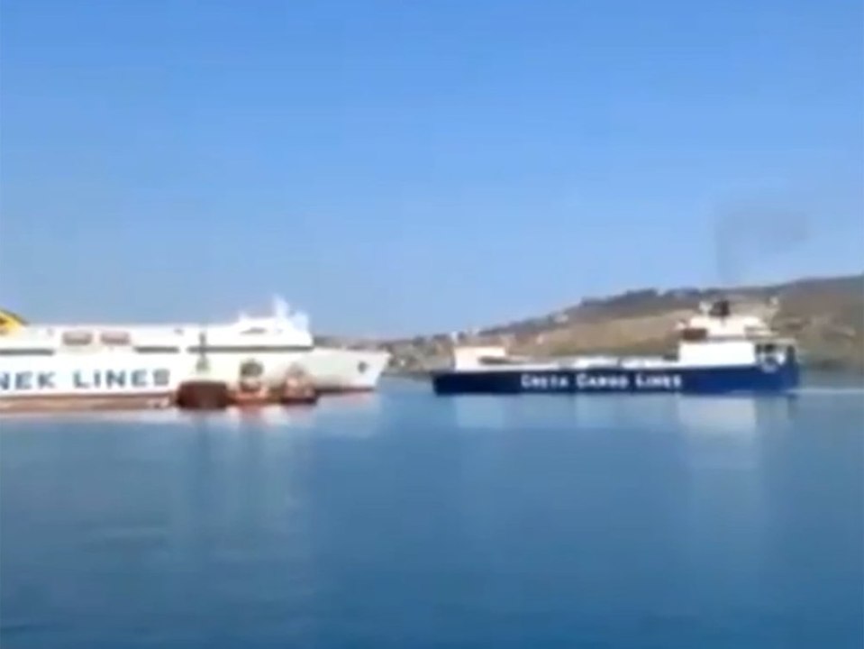 Knallvolle Fähre rammt Frachtschiff vor Kreta