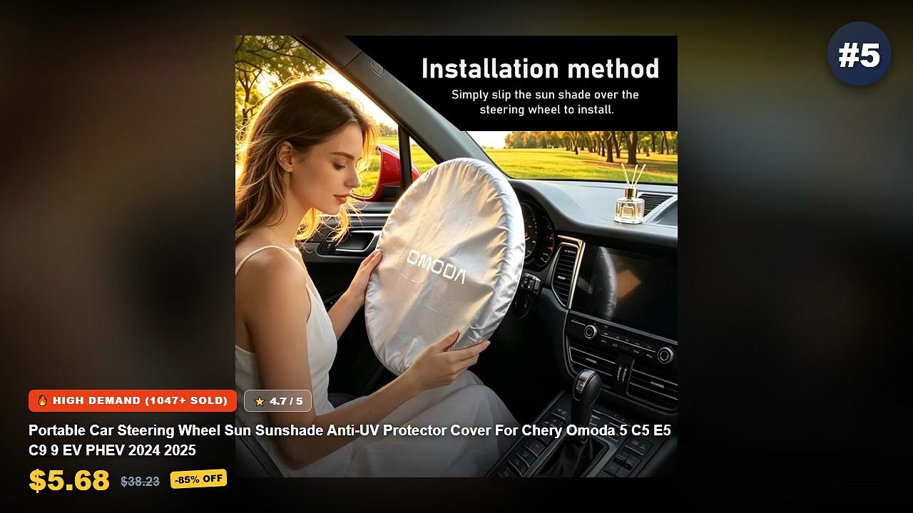 Don't Buy Portable Steering Wheel Cover Before Watching This! - Portable Car Steering Wheel Sun Sunshade Anti UV Protect...
