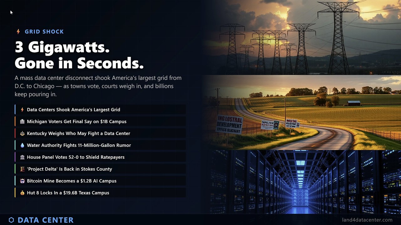 3 Gigawatts Vanished in Seconds — Data Centers Just Shook the U.S. Grid