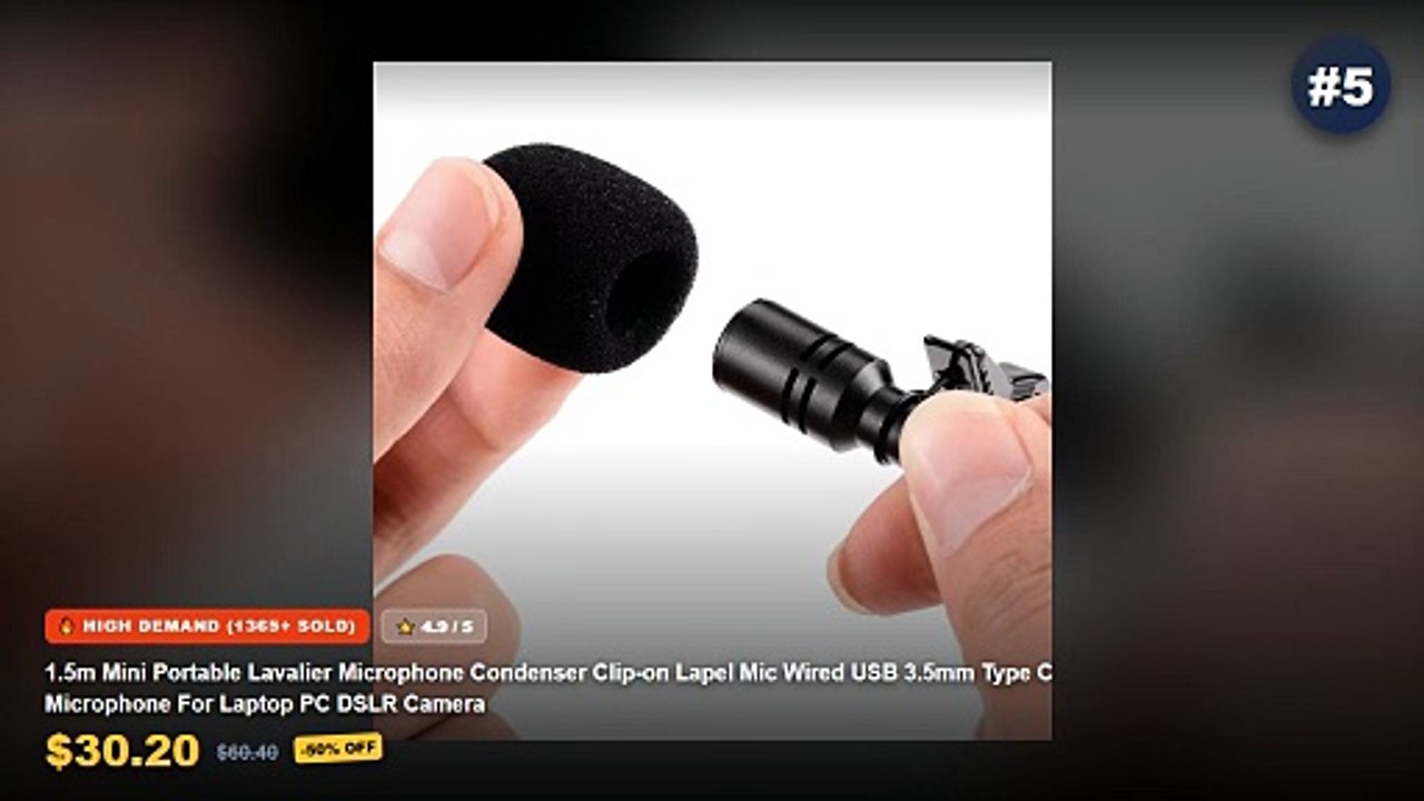 Why Everyone Is Buying Portable Microphone - 1.5m Mini Portable Lavalier Microphone Condenser Clip on Lapel Mic Wired US...
