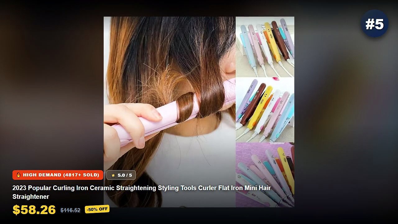 Ultimate Guide to the Best Aesthetic Hair Straightener - 2023 Popular Curling Iron Ceramic Straightening Styling Tools C...